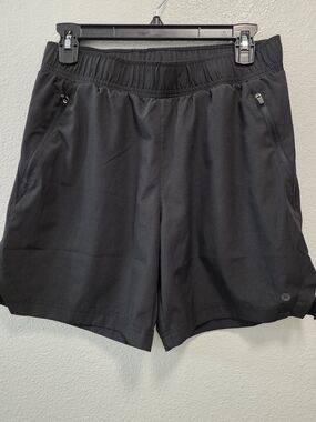 RBX Black Zippered Athletic Shorts